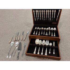 Vintage Community silver platted utensil and serving set with some extra items